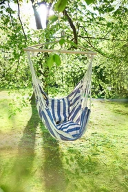 Garden Pleasure Tobago Hängesessel weiß/blau