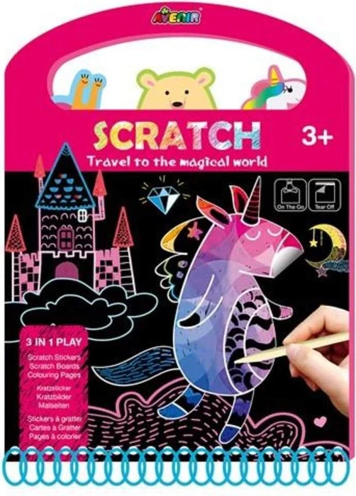 Avenir Scratch Book Travel to the magical World