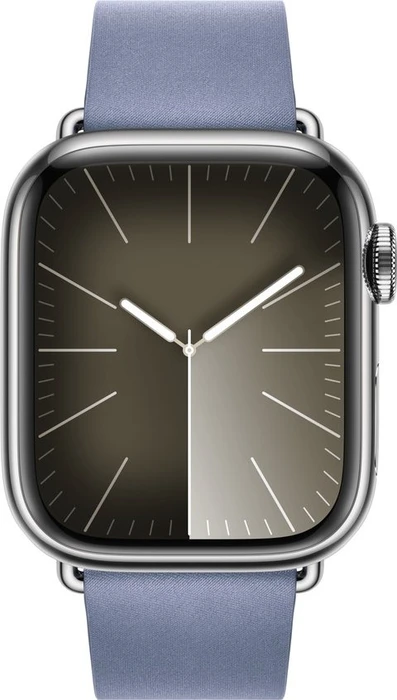Apple Feingewebe Armband mit moderner Schließe Medium für Apple Watch 41mm lavendelblau