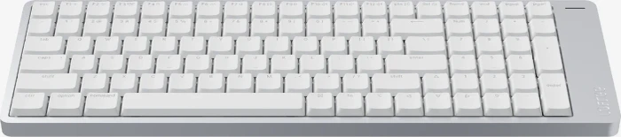 Lofree Flow 2 100, Silver, LEDs weiß, Kailh LOW PROFILE Void, USB/Bluetooth, US