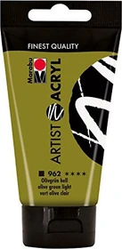 Marabu Artist Acryl Acrylfarbe, olivgrün hell, 75ml