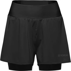 Gore Wear Concurve 3" 2in1 Shorts Laufhose kurz schwarz (Damen)
