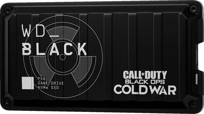 Western Digital WD_BLACK P50 Game Drive SSD, 1TB, Special Edition Call of Duty Black Ops Cold War, USB-C 3.2