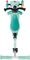 Globber Go Up Active Lights Kickboard dark mint/black Vorschaubild