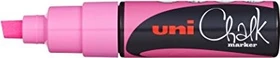 Uni-Ball ChalkGlass Marker Chisel Tip PWE-8K neonrosa