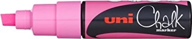 Uni-Ball ChalkGlass Marker Chisel Tip PWE-8K neonrosa