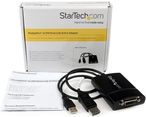 StarTech aktiver DisplayPort/DVI-D Dual Link Adapter