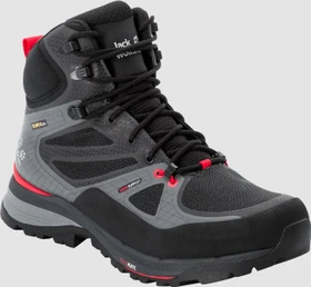 Jack Wolfskin Force Trekker Texapore Mid schwarz/rot (Herren)