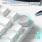 Ajazz AK820, White, LEDs blau, hot-swap, AS BLUE, USB, US Vorschaubild
