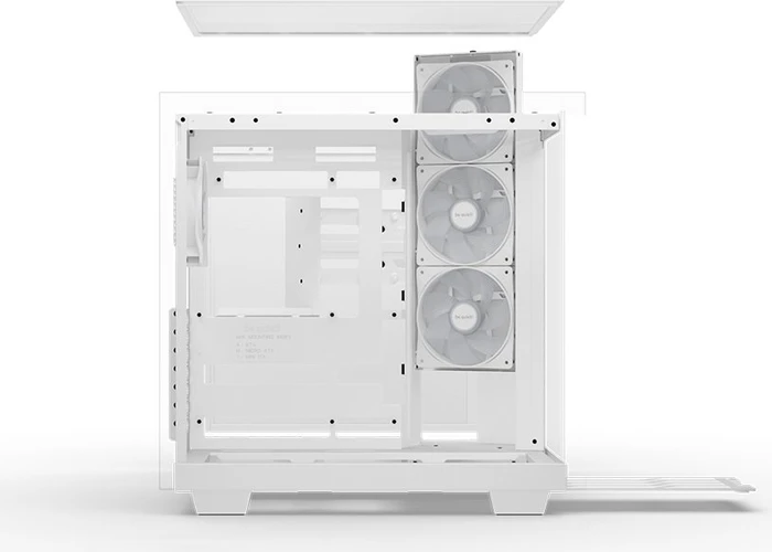 be quiet! Light Base 500 LX White, weiß, Glasfenster