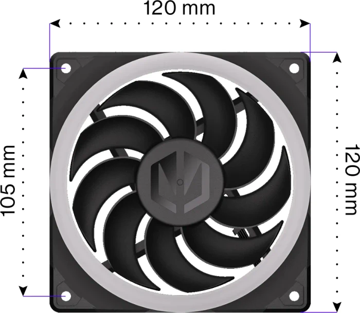 Endorfy Corona 120, schwarz, 120mm