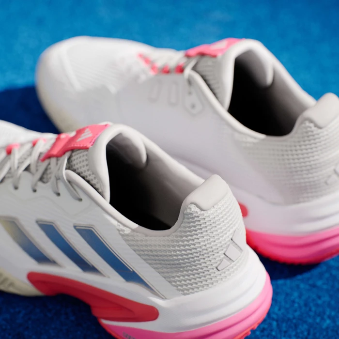 adidas Barricade 13 cloud white/champagne met./lucid red (Damen)