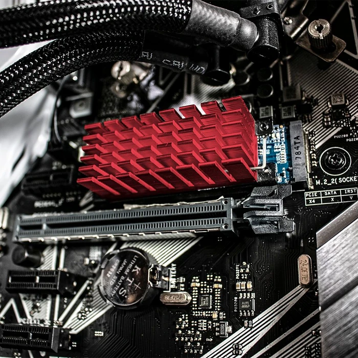 Archgon HS-0130 Kühlkörper für M.2 2280 SSD, rot