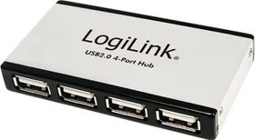 LogiLink Aluminium USB-Hub, 4x USB-A 2.0, USB-B 2.0 [Buchse] (UA0003)