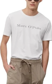 Marc O'Polo Regular aus hochwertiger Bio-Baumwolle T-Shirt kurzarm weiß (Herren)