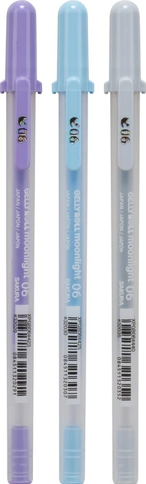 Sakura Gelly Roll Moonlight 06 F Calm Gelroller (Mine) sortiert, 3er-Set, Etui