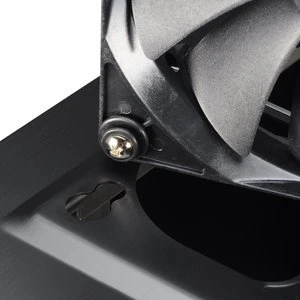 Lian Li PC-B25FB Blue Ring schwarz, schallgedämmt
