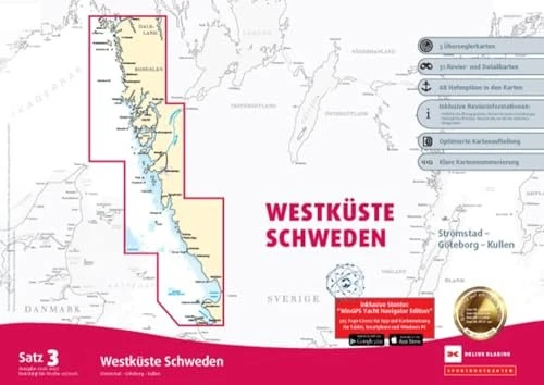 Delius Klasing Sportbootkarten Satz 03: Westküste Schweden - Ausgabe 2014 (deutsch) (PC)