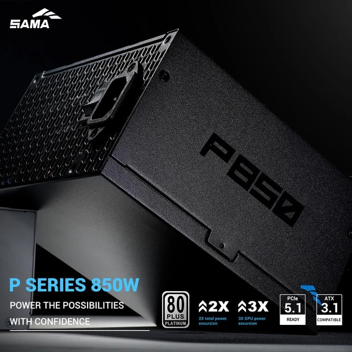 SAMA P Series P850 schwarz 850W, ATX 3.1