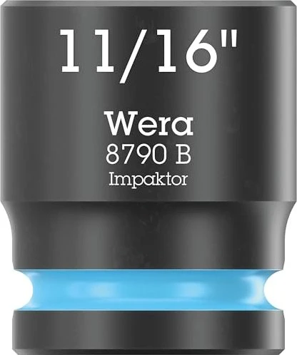 Wera 8790 B Impaktor Außensechskant Steckschlüssel 3/8" zöllig, 11/16"x30mm
