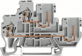 Wago Doppelstockklemme Serie 870, grau