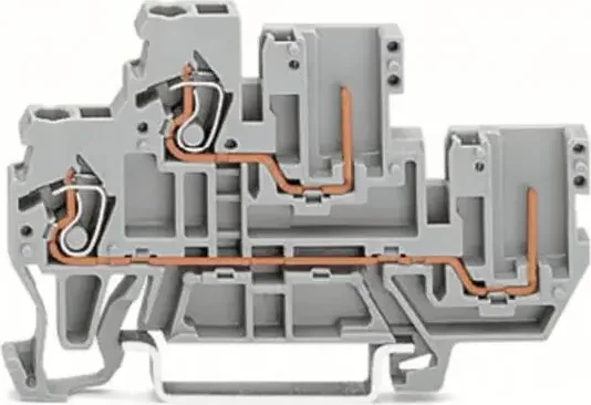 Wago Doppelstockklemme Serie 870, grau