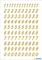 Herma Zahlenetiketten 0-9, 4x8mm, gold, 2 Blatt (208 Etiketten) Vorschaubild