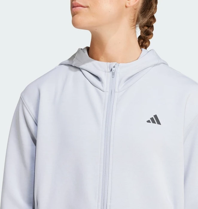 adidas Designed 4 Training Hoodie halo silver (Damen)