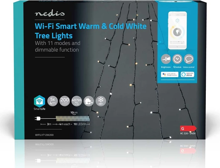 Nedis SmartLife Dekorative LED Lichterbaum