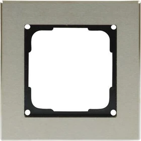 Opus Fusion Edelstahl Abdeckrahmen 1-fach, schwarz