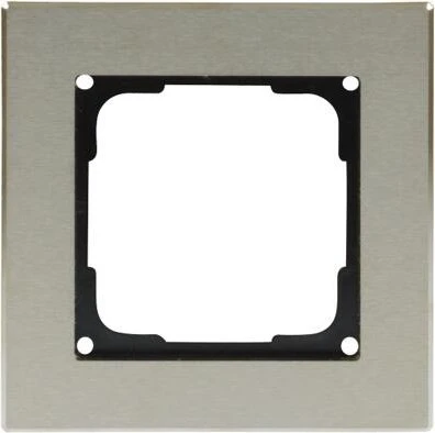 Opus Fusion Edelstahl Abdeckrahmen 1-fach, schwarz
