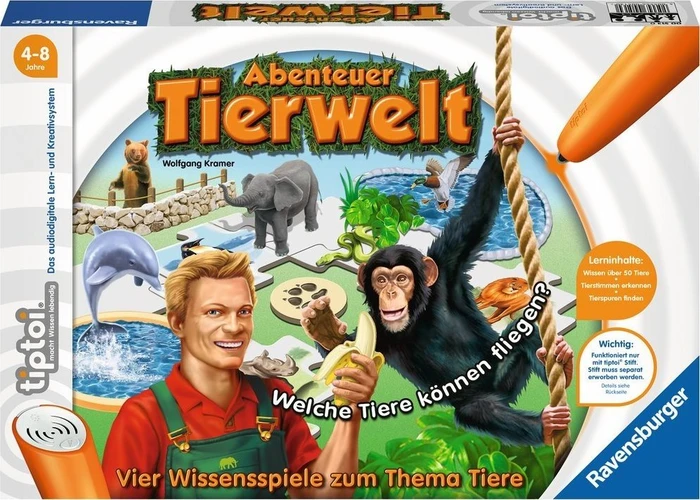 Ravensburger tiptoi Spiel: Abenteuer Tierwelt