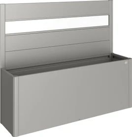Biohort Sichtschutz mit Lichtpaneel 399x4x91cm für Hochbeet quarzgrau-metallic