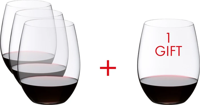 Riedel The O Wine Tumbler Cabernet/Merlotglas, 4 Stück