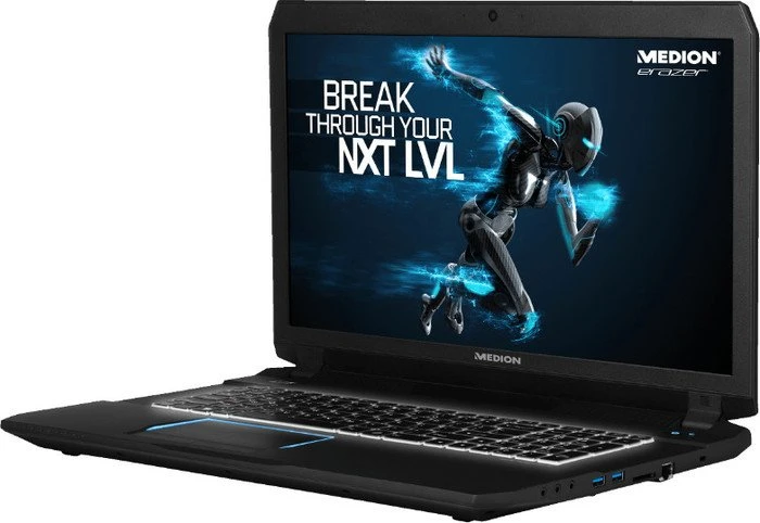 Medion Erazer X7841, Core i5-6300HQ, 8GB RAM, 128GB SSD, 1TB HDD, GeForce GTX 970M, DE