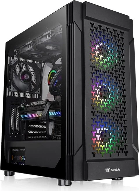 Thermaltake Versa T27 TG ARGB, schwarz, Glasfenster