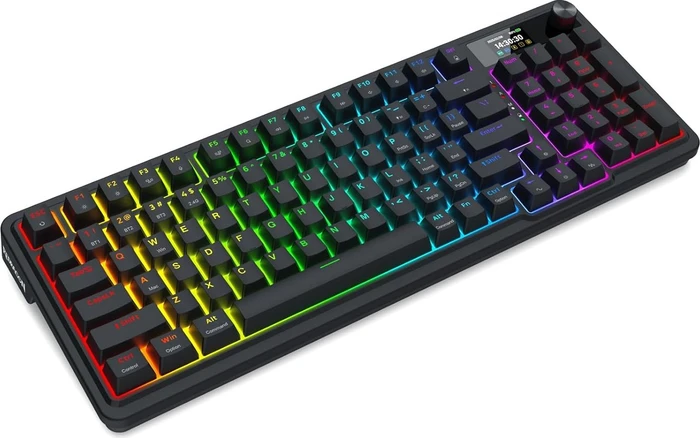 Redragon Galatin Pro K719 Wireless, schwarz, LEDs RGB, Outemu Red, USB/Bluetooth, US