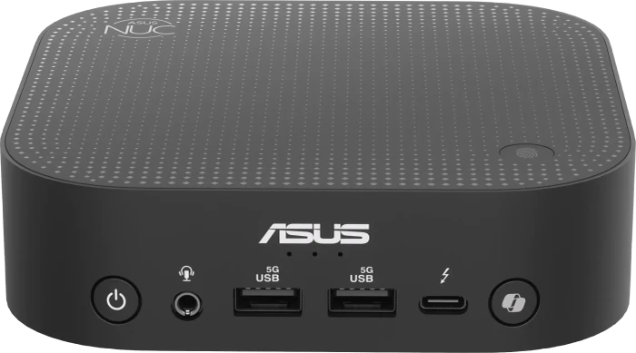 ASUS NUC 14 Pro AI RNUC14LNKU5073N2 Mini-PC Core Ultra 7 226V / 2,1 GHz RAM 16 GB SSD 512 NVMe Arc Graphics 130V Wi-Fi 6 7 2.5GbE Bluetooth WLAN: 802.11a/b/g/n/ac/ax/be 5.4 Win 11 Monitor: keiner Schwarz (90AS00N1-M00100) Image
