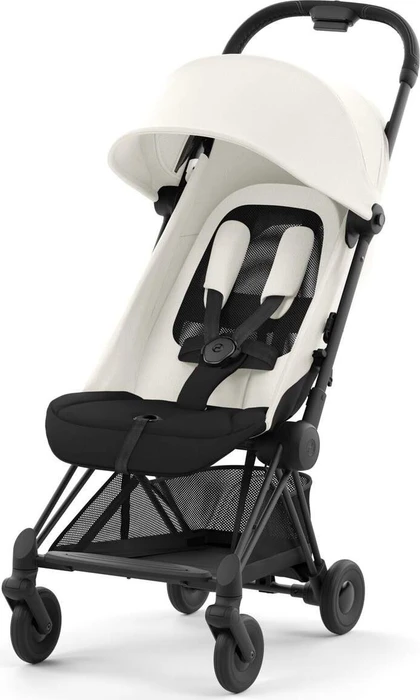Cybex Coya Matte Black Frame off white