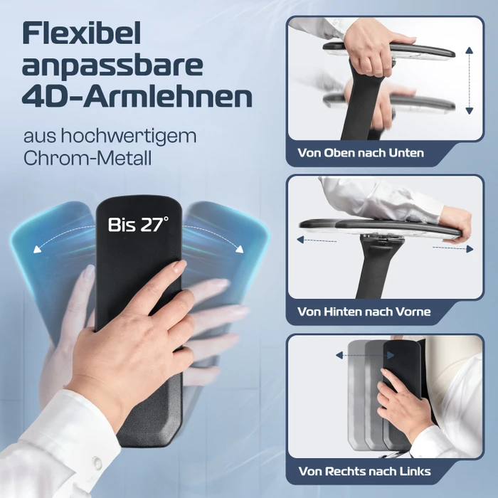 Clouvou ProSeat Bürostuhl, schwarz