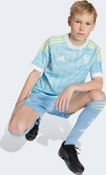adidas Juventus Turin 2025/2026 Auswärtstrikot ash blue (Junior)