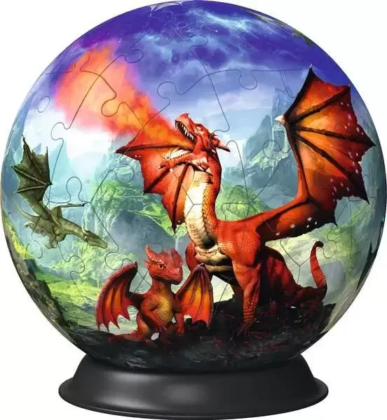 Ravensburger Puzzle 3D Puzzle-Ball Mystische Drachen