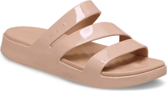 Crocs Getaway Patent Strappy pink caramel (Damen)