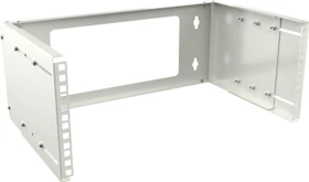Lanview by Logon 19" Open Frame Rack 4HE, Wandmontage, tiefenverstellbar, weiß, 350mm tief