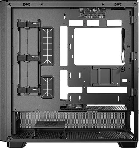 Antec Flux, schwarz/braun, Glasfenster