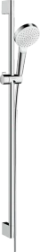 Hansgrohe Crometta Brauseset 100 1jet mit Brausestange 90cm weiß/chrom