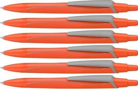 Schneider Reco Kugelschreiber neonorange, 6er-Pack