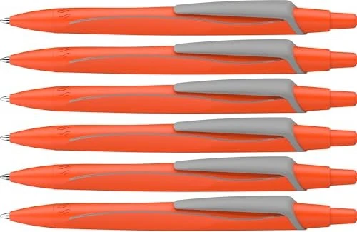 Schneider Reco Kugelschreiber neonorange, 6er-Pack
