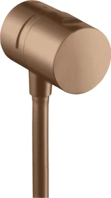 Hansgrohe Axor Uno Wandanschluss mit Absperrventil rund brushed red gold