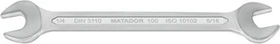 Matador 0100 Doppelmaulschlüssel zöllig, 1/4"x5/16"x125mm